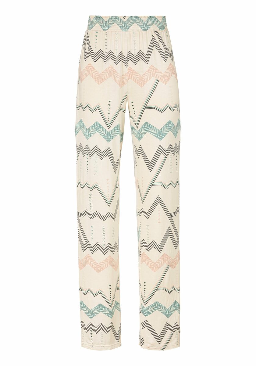 Bild 2 von LASCANA Pyjamahose mit grafischem Zick-Zack Muster