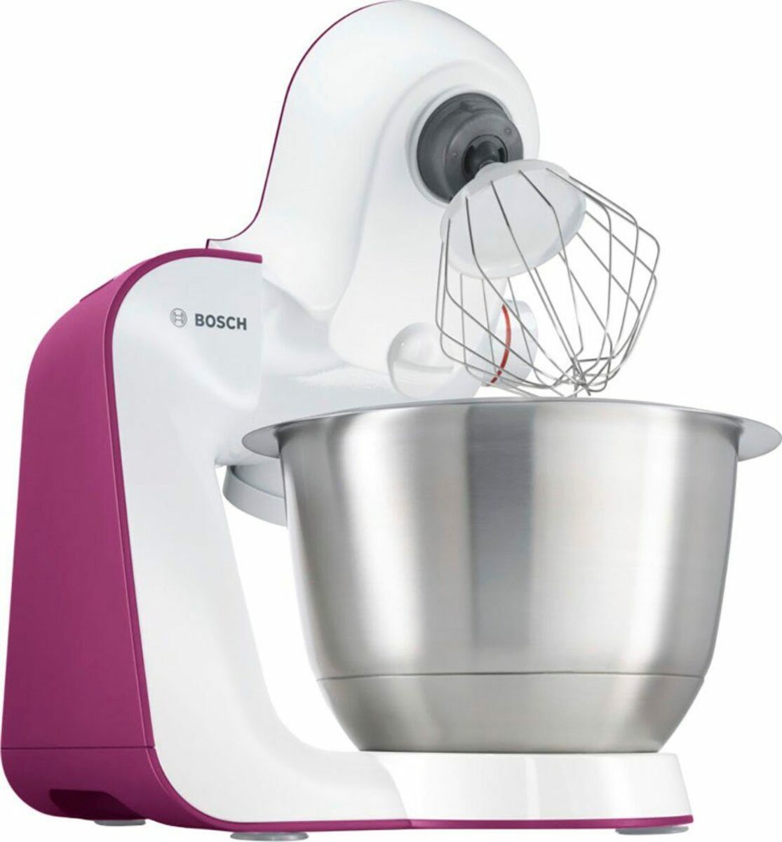 Bild 2 von BOSCH Küchenmaschine StartLine MUM54P00, 900 W, 3,9 l Schüssel, 7 Arbeitsstufen, Knethaken, Schlagbesen, Rührbesen, weiß/lila
