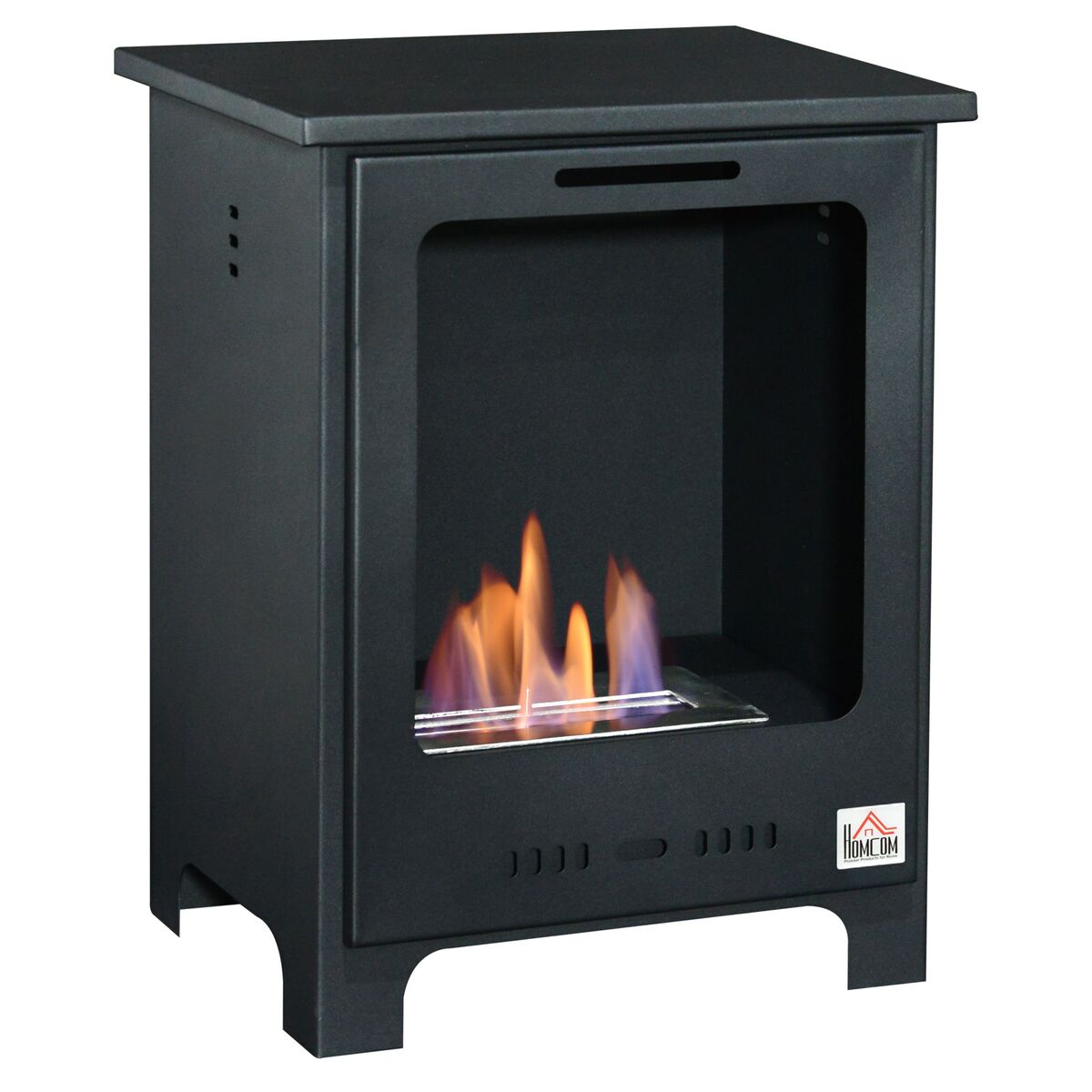 Bild 1 von HOMCOM Ethanol-Kamin schwarz 40 x 30 x 50 cm (LxBxH) | Bio-Ethanol-Brenner Standkamin mit Bioethanol