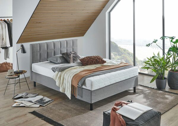 Bild 1 von ATLANTIC home collection Boxbett Nikola, Massivholzfüßen, mit / ohne Matratze, in H2 und H3 erhältlich