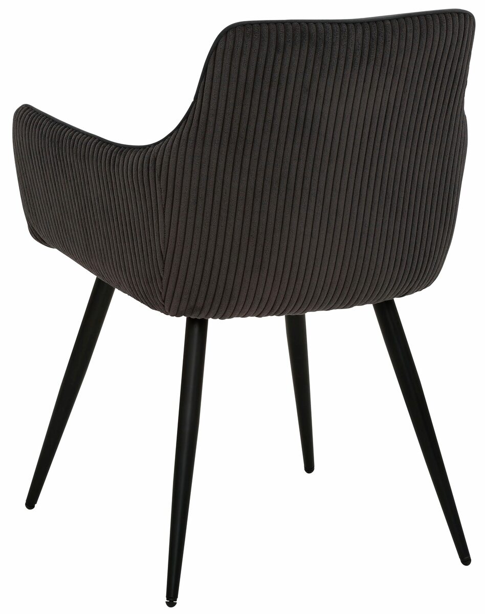 Bild 3 von HELA Armlehnstuhl LISA (Set, 2 St), moderner Materialmix: Cord und Samtvelours