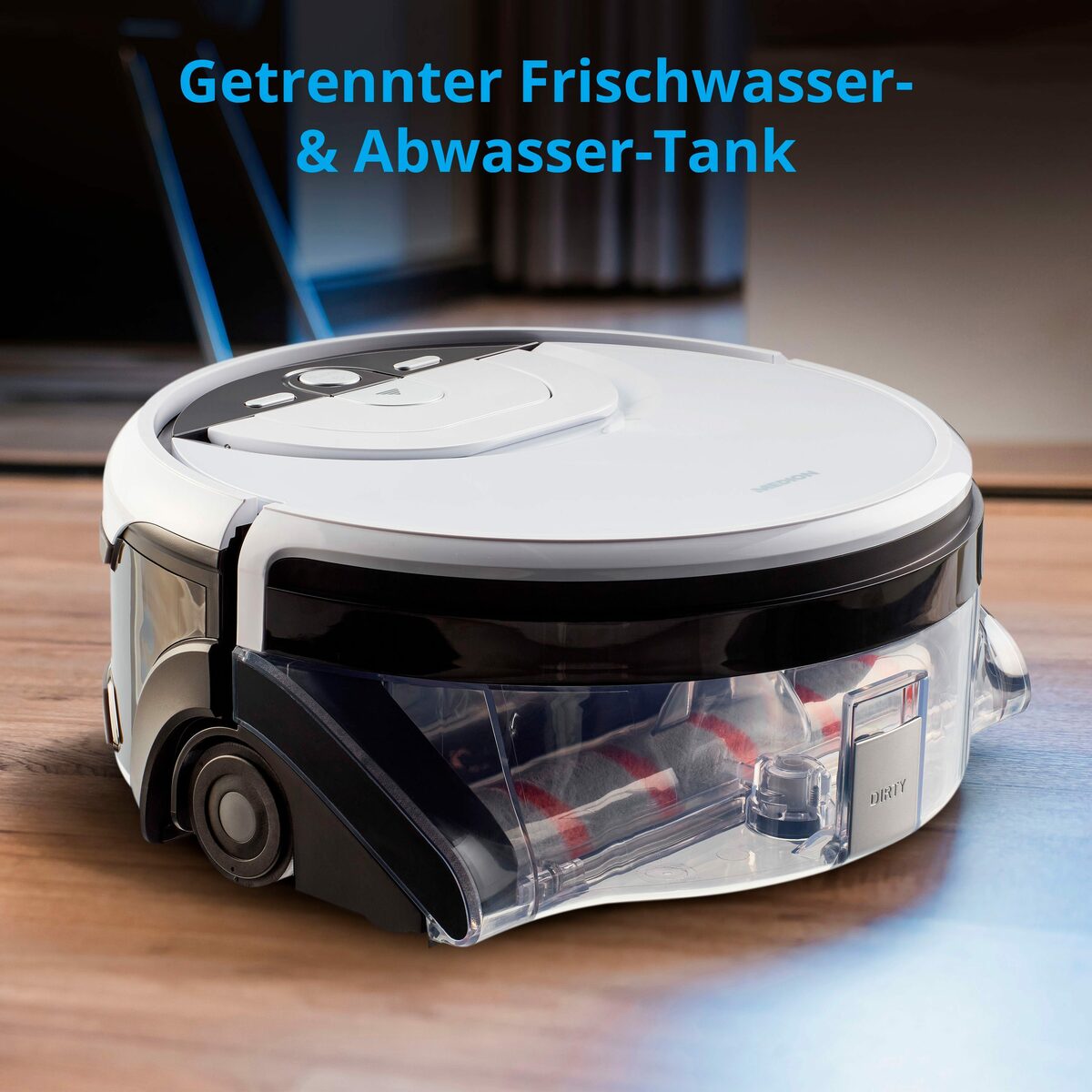 Bild 4 von Medion® Wischroboter MD 20053, 25 W, getrennter Frischwasser- und Abwassertank