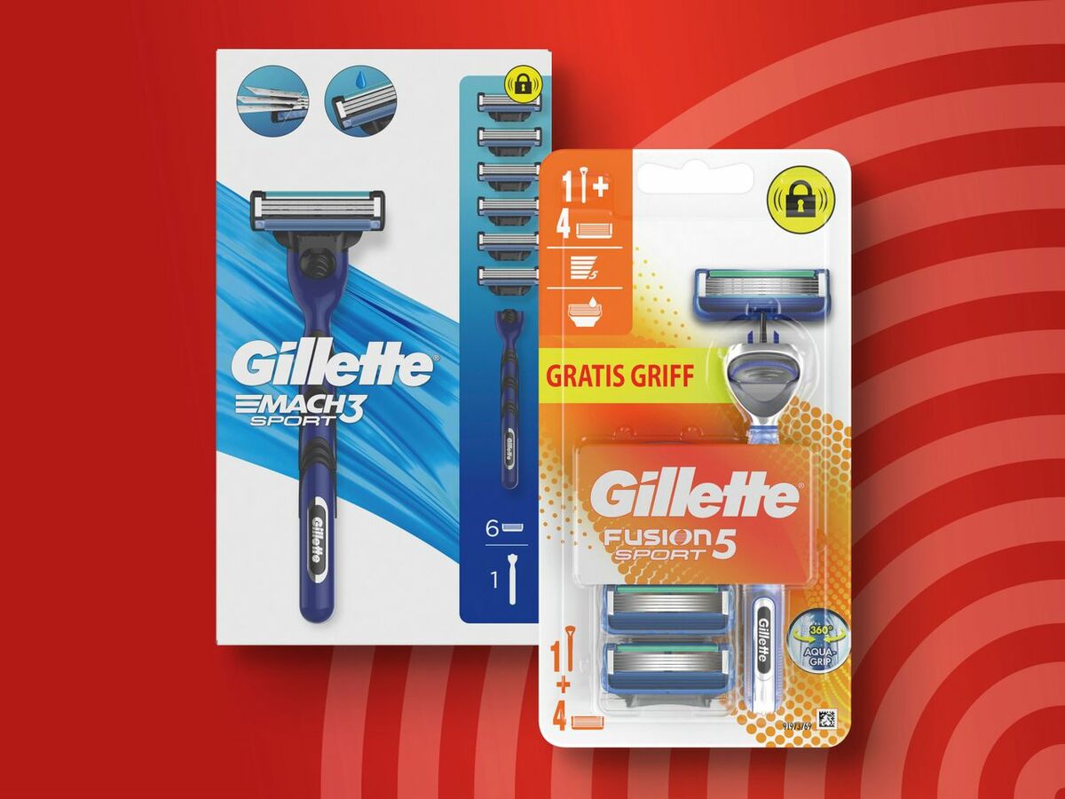 Gillette Fusion 5/Mach 3 Sport Systemklingen von Lidl ansehen!