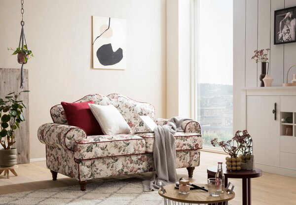 Bild 3 von Home affaire 2-Sitzer LUCIENNE, mit 2 Zierkissen, mit gedrechselten Füßen aus Holz