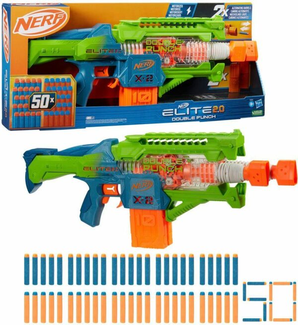 Bild 1 von Hasbro Blaster Nerf Elite, Double Punch, inklusive 50 Darts