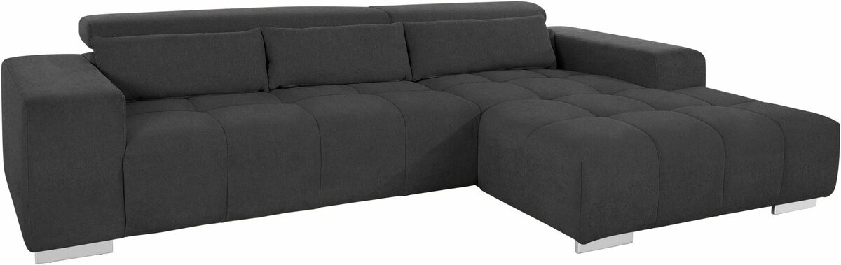 Bild 3 von COTTA Ecksofa Orion, mit Recamiere, inkl. verstellbaren Kopfstützen und 3 Kissen