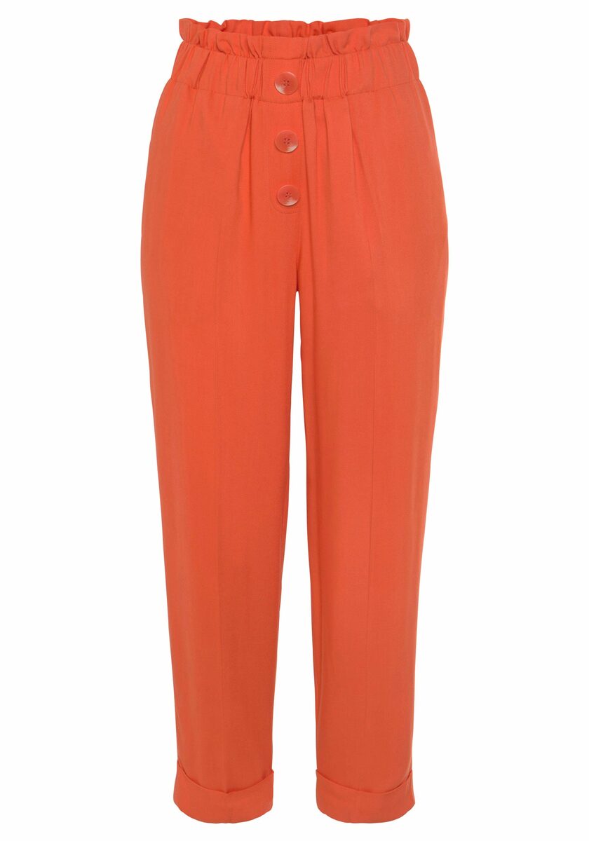 Bild 2 von LASCANA Paperbag-Hose mit Zierknöpfen