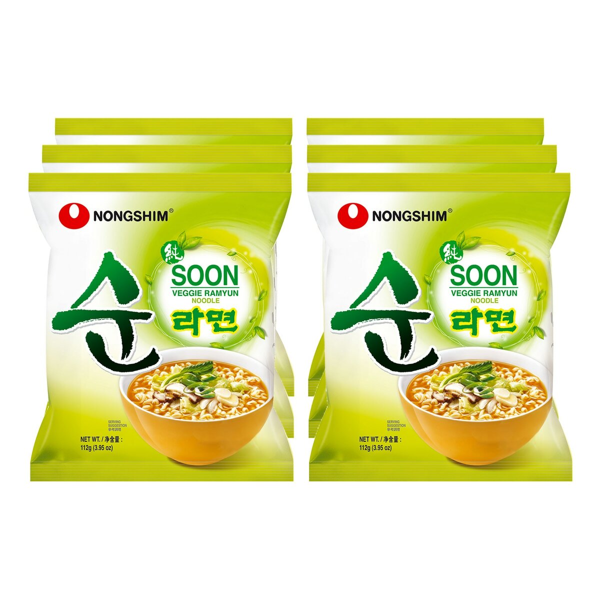 Bild 1 von Nongshim Soon Ramyun Veggie 112 g, 6er Pack