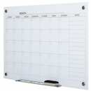Bild 1 von Vinsetto Kalendertafel mit Radiergummi und 4 Markern weiß 90 x 60 x 0,2 cm (BxTxH)   Magnettafel Planungstafel Memoboard Whiteboard