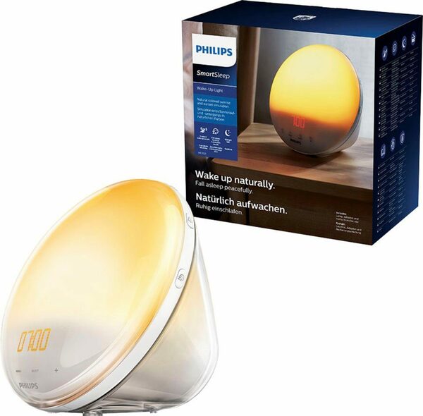 Bild 1 von Philips Tageslichtwecker SmartSleep HF3521/01 mit 6 natürlichen Wecktönen, UKW Radio und 20 Lichteinstellungen