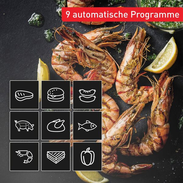 Bild 3 von Tefal Kontaktgrill GC774HP OptiGrill 4in1, 2100 W, Neu 4in1 Grillen/BBQ/Ofen, inkl. Backschale. Gratis: Hamburger Presse