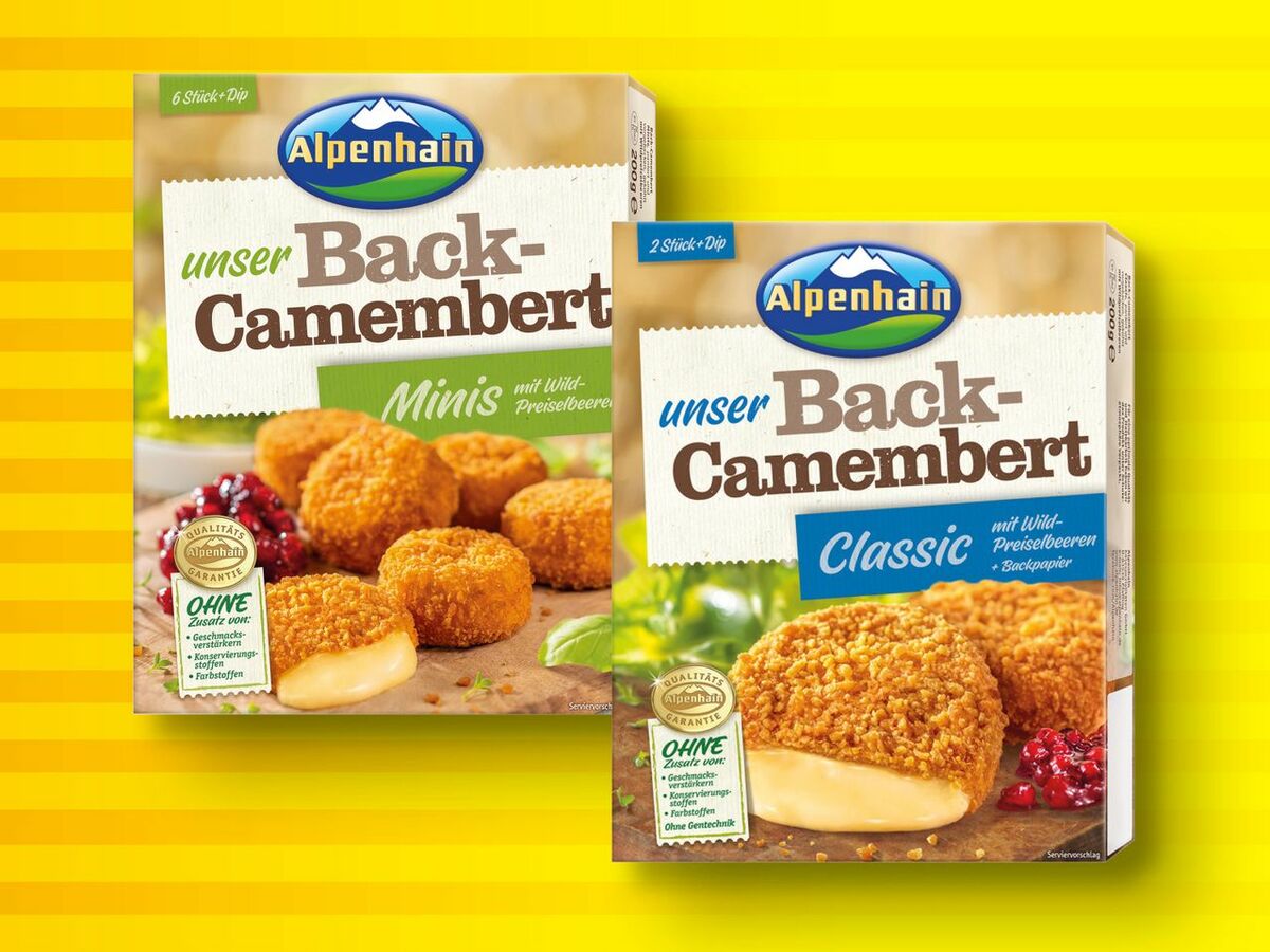 Alpenhain Back Camembert Minis Mozzarella Sticks Von Lidl Ansehen