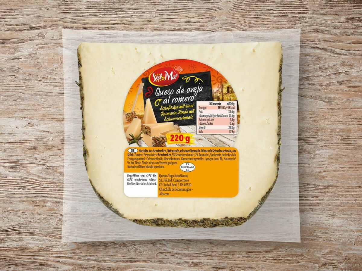 Sol &amp; Mar Schafskäse mit Rosmarin-Rinde von Lidl ansehen!