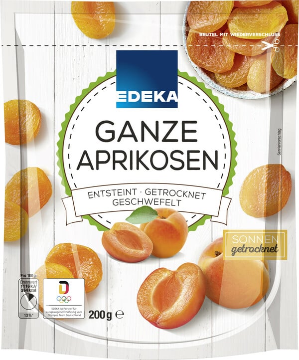 Bild 1 von EDEKA Ganze Aprikosen 200G