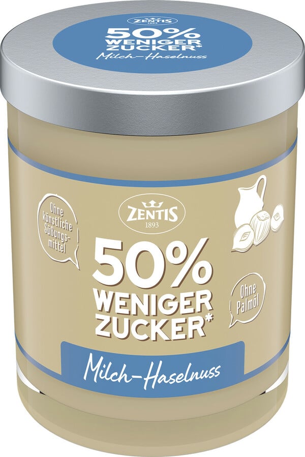 Bild 1 von Zentis Haselnuss-Milch-Creme 50% weniger Zucker 200G