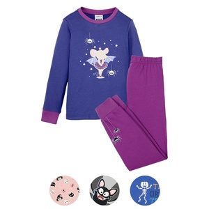 LILY & DAN Kinder Halloween-Pyjama „Glow in the dark“