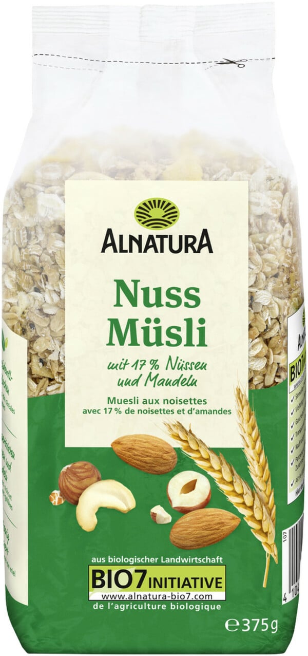 Bild 1 von Alnatura Bio Nuss Müsli 500G