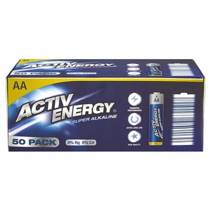 ACTIV ENERGY Batterien AA/AAA, 50er-Packung