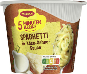Maggi 5 Minuten Terrine Spaghetti in Käse-Sahne-Sauce 62G