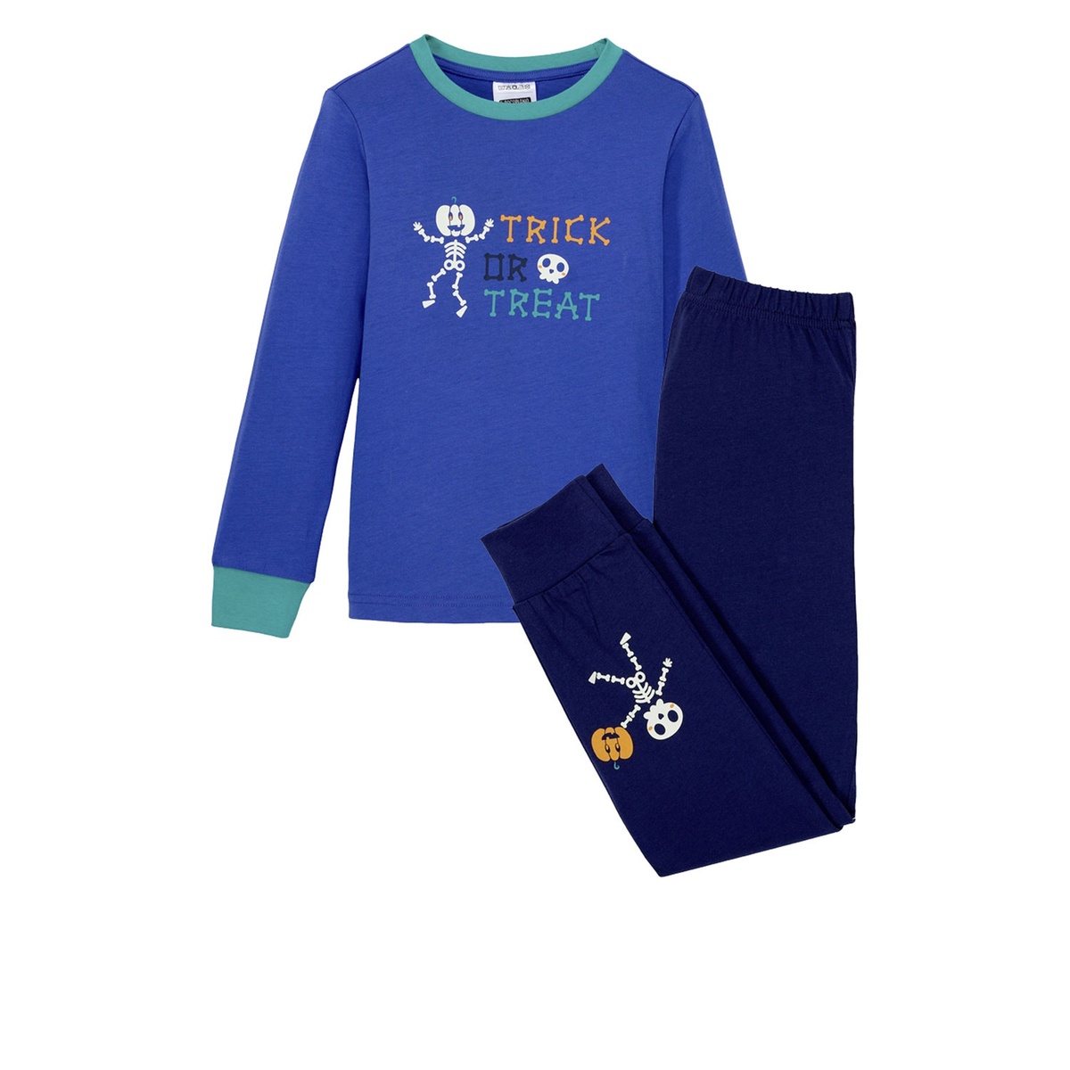 Bild 4 von LILY & DAN Kinder Halloween-Pyjama „Glow in the dark“