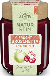 Zentis Naturrein 90% Frucht Bruschetta Sauerkirsch-Apfel 200G