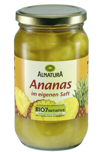 Alnatura Bio Ananasstücke im eigenen Saft 350G