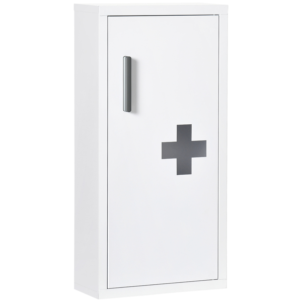 Medizinschrank Aus Edelstahl, 30x30x12 Cm, Mit Glas-Tür, Tip-on Automatik & 2 Schlüsseln