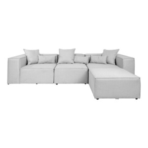 Modulares Sofa Verona L, hellgrau