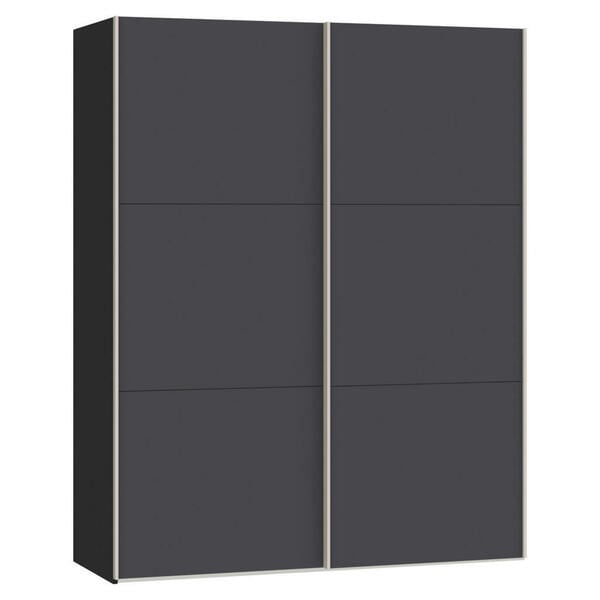 Bild 1 von Carryhome SCHWEBETÜRENSCHRANK Anthrazit, Schwarz