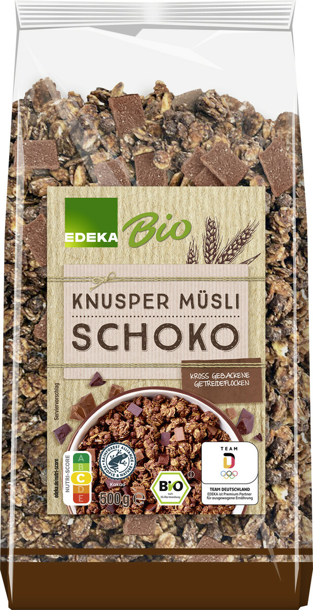 Bild 1 von EDEKA Bio Knuspermüsli Schoko 500G