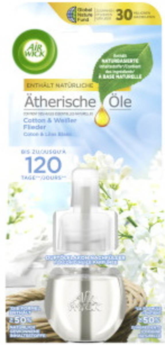 Bild 1 von Airwick Duftstecker Cotton & Weisser Flieder Nachfüller 19ML