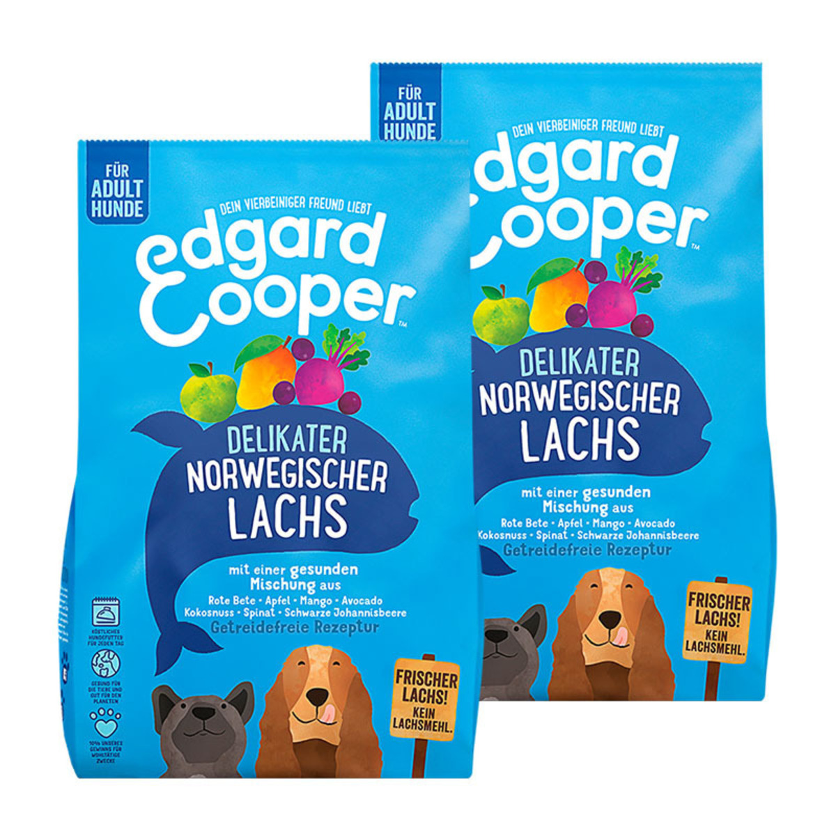 Bild 1 von Edgard & Cooper Delikater Norwegischer Lachs Adult 2x12 kg