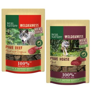 REAL NATURE Wilderness Meat Snack Soft Pferd, Rind 2x150g