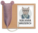Bild 1 von Kater Kasimir Premium XL handgemachte Spielmaus aus echtem Wollfilz mit Baldrianwurzel