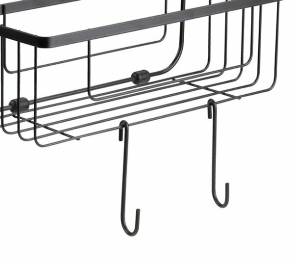 Bild 4 von Regal NACKA mit mehreren Haken schwarz