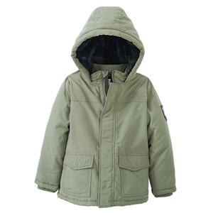 Jungen Parka mit Teddyplüsch