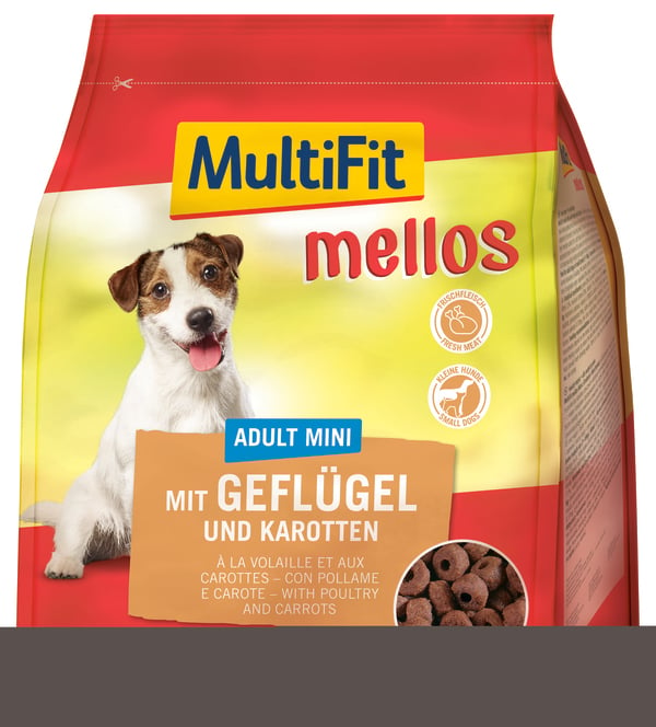 Bild 1 von MultiFit mellos Adult Mini 1 kg Geflügel und Karotten