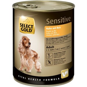 SELECT GOLD Sensitive Adult Huhn mit Reis 24x800 g