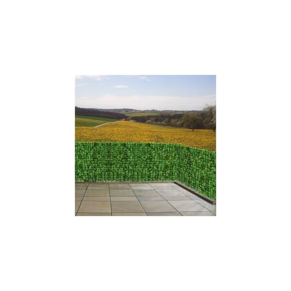 Bild 1 von Balkonsichtschutz, Sichtschutz Windschutz Verkleidung für Balkon Terrasse Zaun ~ 300x100cm Blatt hell