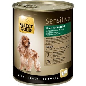 SELECT GOLD Sensitive Adult Hirsch mit Kartoffeln 12x800 g