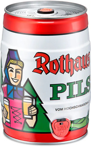 Rothaus Bier Pils 5 l Party-Fass mit Zapfhahn