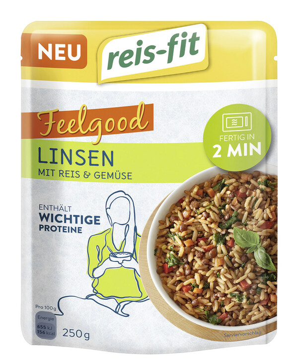Bild 1 von Reis-Fit Feelgood Linsen mit Reis & Gemüse 250G