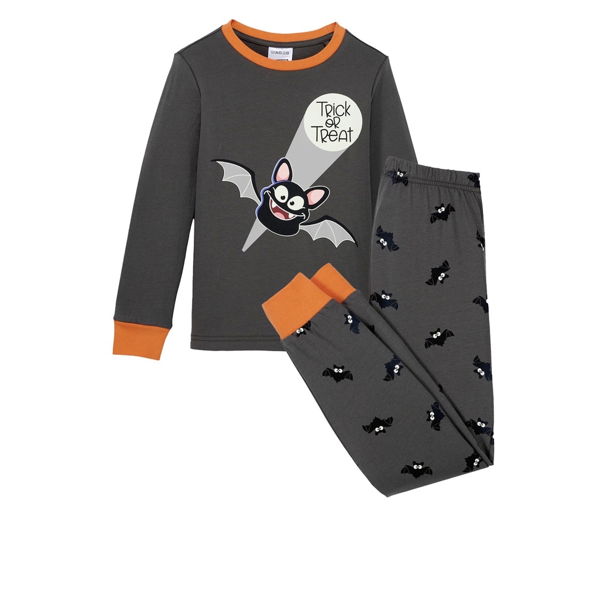 Bild 3 von LILY & DAN Kinder Halloween-Pyjama „Glow in the dark“