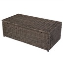 Bild 1 von Modulares Poly-Rattan Sofa RomV 39x110x58cm ~ naturgrau, Couchtisch ohne Glasplatte