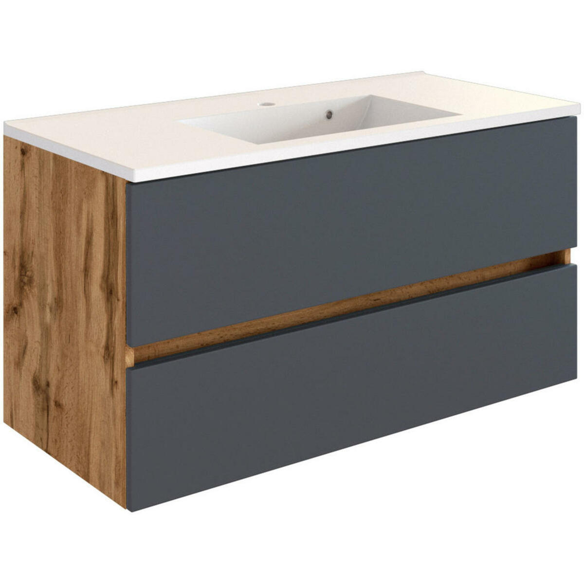 Bild 1 von Held WASCHTISCHKOMBI Grau, Eiche Wotan