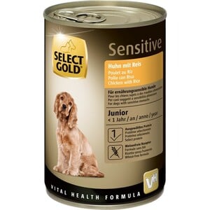 SELECT GOLD Sensitive Junior Huhn & Reis 12x400 g