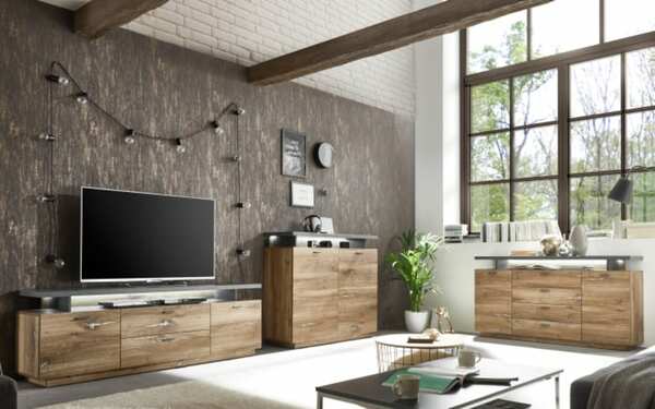 Bild 2 von Lowboard Kingston, Flagstaff-Nachbildung/anthrazit