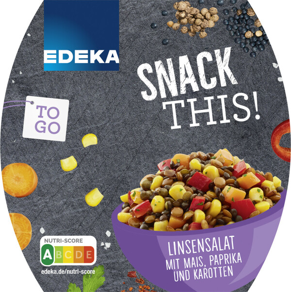 Bild 1 von EDEKA Snack This! Linsensalat 160G