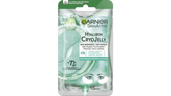 Bild 1 von Garnier Skin Active Hyaluron Cryo Jelly Augen-Tuchmaske Gurke