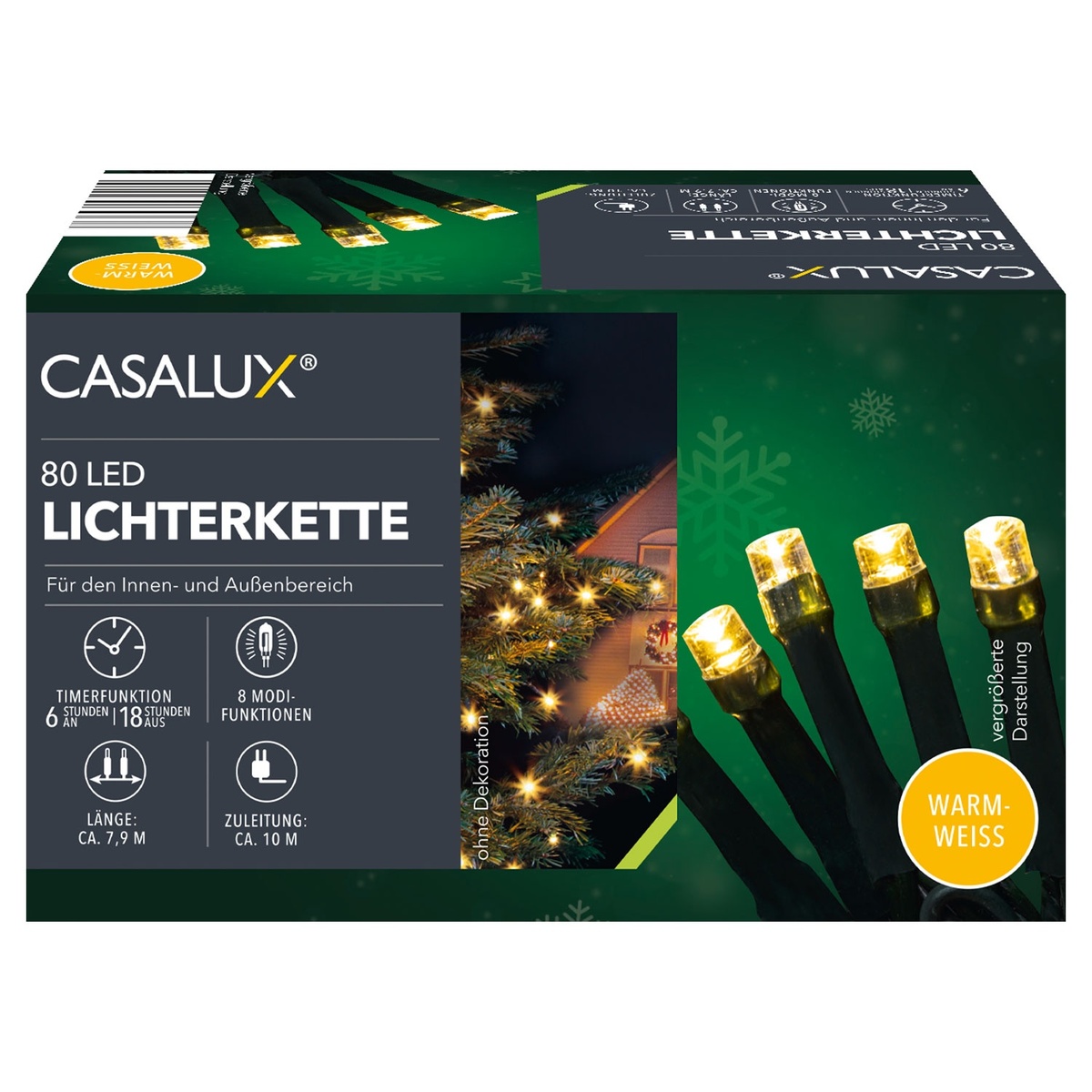 Bild 2 von CASALUX LED-Lichterkette, 80 LEDs